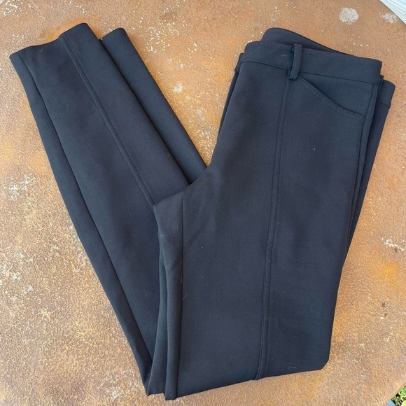 Theory black slim slack pants sz 6 women’s - Picture 1 of 6
